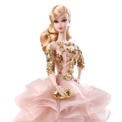 Barbie Collector Barbie Fashion Model Collection Doll Blush & Gold Cocktail Dress   556737283